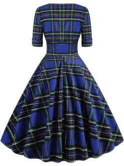 Women's Christmas Swing Dress Midi Dress Black Blue Red Short Sleeve Plaid Print Winter Fall Autumn V Neck 2022 S M L XL 2XL 17 Women's Christmas Swing Dress Midi Dress Black Blue Red Short Sleeve Plaid Print Winter Fall Autumn V Neck 2022 S M L XL 2XL -Casual Print Dress Sales llkzjo1667979776151