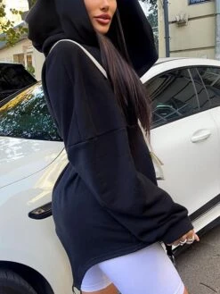 Women's Casual Dress Hoodie Dress Mini Dress Active Vacation Formal Holiday Vacation Hoodie Design Solid Color Slim Black White Pink S M L XL 27 Women's Casual Dress Hoodie Dress Mini Dress Active Vacation Formal Holiday Vacation Hoodie Design Solid Color Slim Black White Pink S M L XL -Casual Print Dress Sales lnqxwv1697107041745