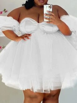 Women‘s Plus Size Curve Holiday Dress Solid Color Off Shoulder Ruched Short Sleeve Spring Summer Casual Sexy Short Mini Dress Causal Daily Dress 8 Women‘s Plus Size Curve Holiday Dress Solid Color Off Shoulder Ruched Short Sleeve Spring Summer Casual Sexy Short Mini Dress Causal Daily Dress -Casual Print Dress Sales lpqkek1641294205253