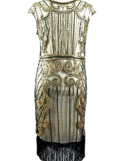 Women's Retro 1920s Fringe Dress Midi Dress Party Halloween Sequins Tassel Fringe Floral Crewneck Sleeveless Regular Fit Spring Fall 2023 Black Burgundy S M L XL 13 Women's Retro 1920s Fringe Dress Midi Dress Party Halloween Sequins Tassel Fringe Floral Crewneck Sleeveless Regular Fit Spring Fall 2023 Black Burgundy S M L XL -Casual Print Dress Sales lrqzmp1692947678110