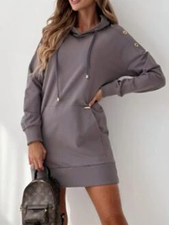 Women's Casual Dress Hoodie Dress Mini Dress Active Daily Outdoor Holiday Vacation Hoodie Pocket Solid Color Loose Fit ArmyGreen Black Blue S M L XL XXL 34 Women's Casual Dress Hoodie Dress Mini Dress Active Daily Outdoor Holiday Vacation Hoodie Pocket Solid Color Loose Fit ArmyGreen Black Blue S M L XL XXL -Casual Print Dress Sales ltezez1695644527554