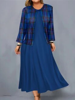 Women's Christmas Plus Size Curve Casual Dress Dress Set Two Piece Dress Plaid Midi Dress Long Sleeve Print Crew Neck Fashion Outdoor Wine Blue Fall Winter L XL XXL 3XL 4XL 7 Women's Christmas Plus Size Curve Casual Dress Dress Set Two Piece Dress Plaid Midi Dress Long Sleeve Print Crew Neck Fashion Outdoor Wine Blue Fall Winter L XL XXL 3XL 4XL -Casual Print Dress Sales lttihv1697170155520