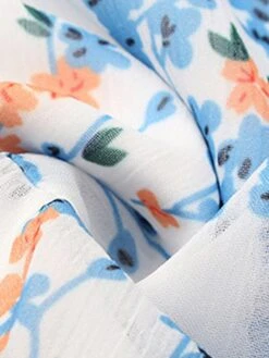 Women's Casual Dress Chiffon Dress Floral Dress Floral Color Block Print V Neck Mini Dress Active Fashion Outdoor Street Short Sleeve Regular Fit White Pink Red Summer Spring S M L XL XXL -Casual Print Dress Sales luurlw1688036792688