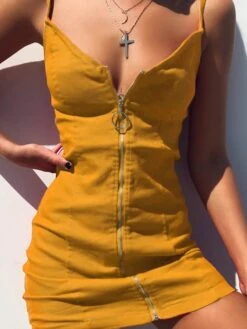 Women's Sheath Dress Mini Dress Black White Red Sleeveless Pure Color Zipper Spring Summer Spaghetti Strap Stylish Party 2022 XS S M L XL XXL 3XL -Casual Print Dress Sales lvbaoj1638356121780