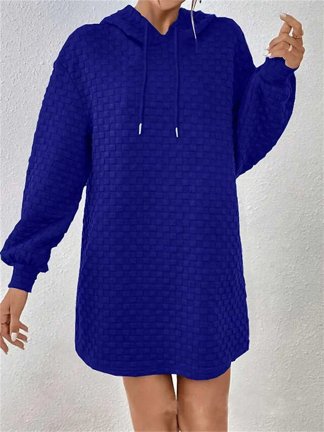 Women's Casual Dress Hoodie Dress Mini Dress Fashion Daily Outdoor Vacation Going Out Hoodie Solid Color Loose Fit Black White Pink S M L XL XXL 13 Women's Casual Dress Hoodie Dress Mini Dress Fashion Daily Outdoor Vacation Going Out Hoodie Solid Color Loose Fit Black White Pink S M L XL XXL - Image 13