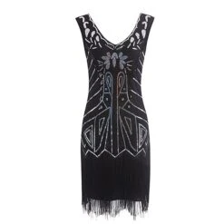 Women's Retro 1920s Fringe Dress Midi Dress Party Halloween Sequins Tassel Fringe Floral V Neck Sleeveless Regular Fit Spring Fall 2023 Silver Red S M L XL 17 Women's Retro 1920s Fringe Dress Midi Dress Party Halloween Sequins Tassel Fringe Floral V Neck Sleeveless Regular Fit Spring Fall 2023 Silver Red S M L XL -Casual Print Dress Sales lwijbe1692858174354
