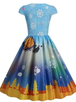 Women's Christmas Swing Dress Vintage DressKnee Length Dress Blue Wine Red Light BlueShort Sleeve Santa Claus Snowman Tree Print Fall Winter Square Neck Vintage Elegant Slim 2022 S M L XL 26 Women's Christmas Swing Dress Vintage DressKnee Length Dress Blue Wine Red Light BlueShort Sleeve Santa Claus Snowman Tree Print Fall Winter Square Neck Vintage Elegant Slim 2022 S M L XL -Casual Print Dress Sales mecvuz1665475227482