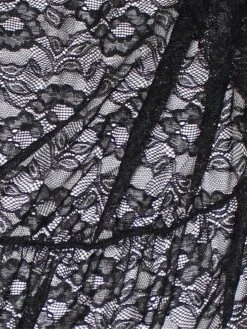 Women‘s Plus Size Curve Casual Dress Lace Dress A Line Dress Solid Color Mini Dress Sleeveless Lace Plus High Low V Neck Fashion Outdoor Black White Summer Spring XL XXL 3XL 4XL 5XL -Casual Print Dress Sales mgcqrh1678702079073