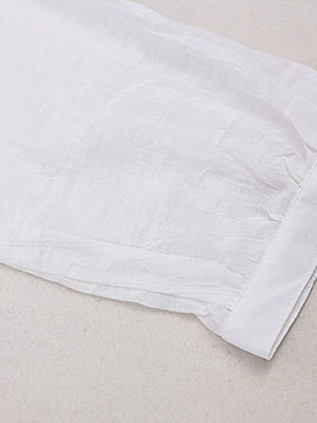 Women's Swimwear Cover Up Beach Top Normal Swimsuit Button Pure Color White Bathing Suits New Vacation Fashion 8 Women's Swimwear Cover Up Beach Top Normal Swimsuit Button Pure Color White Bathing Suits New Vacation Fashion - Image 8