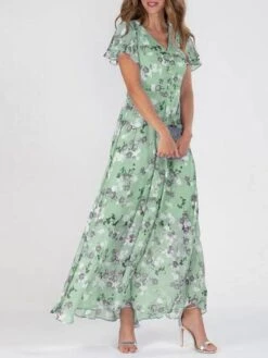 Women's Casual Dress Swing Dress Floral Dress Chiffon Long Dress Maxi Dress Green Blue Light Blue Short Sleeve Floral Ruffle Spring Summer V Neck Fashion Daily Date Vacation 2023 S M L XL XXL 3XL 17 Women's Casual Dress Swing Dress Floral Dress Chiffon Long Dress Maxi Dress Green Blue Light Blue Short Sleeve Floral Ruffle Spring Summer V Neck Fashion Daily Date Vacation 2023 S M L XL XXL 3XL -Casual Print Dress Sales mhdibp1653037873149