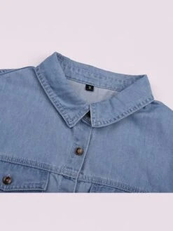 Women's Denim Shirt Dress Maxi Long Dress Dark Blue Light Blue Short Sleeve Solid Color Pocket Button Spring Summer Shirt Collar Hot Casual Vintage 2023 S M L XL XXL 3XL / Loose 15 Women's Denim Shirt Dress Maxi Long Dress Dark Blue Light Blue Short Sleeve Solid Color Pocket Button Spring Summer Shirt Collar Hot Casual Vintage 2023 S M L XL XXL 3XL / Loose -Casual Print Dress Sales miypud1634708156958
