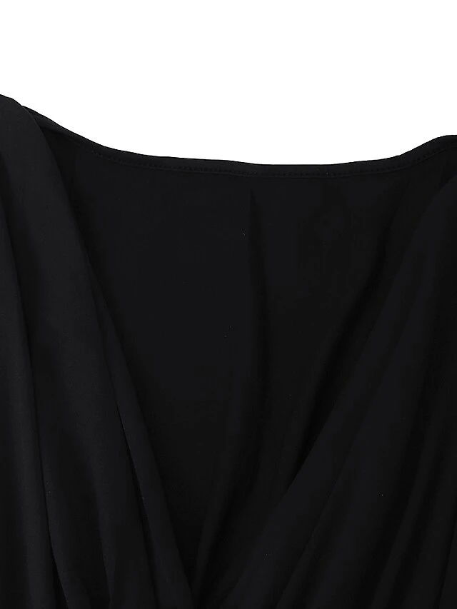 Women's Plus Size Party Dress Solid Color V Neck Short Sleeve Summer Spring Elegant Casual Prom Dress Maxi Long Dress Party Daily Dress 15 Women's Plus Size Party Dress Solid Color V Neck Short Sleeve Summer Spring Elegant Casual Prom Dress Maxi Long Dress Party Daily Dress - Image 15