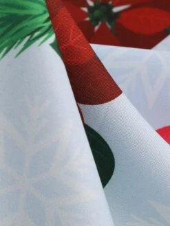 Women's Christmas Casual Dress Swing Dress Midi Dress Blue Purple Royal Blue Light Blue White Long Sleeve Santa Claus Elk Tree Bow Print Winter Fall V Neck Vacation Vintage 2022 S M L XL -Casual Print Dress Sales mlknis1666927313691