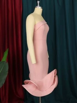 Women's Plus Size Curve Party Dress Cocktail Dress Bodycon Plain Midi Dress Sleeveless Ruffle Backless One Shoulder Fashion Party Pink Fall Winter XL XXL 3XL 4XL 12 Women's Plus Size Curve Party Dress Cocktail Dress Bodycon Plain Midi Dress Sleeveless Ruffle Backless One Shoulder Fashion Party Pink Fall Winter XL XXL 3XL 4XL -Casual Print Dress Sales mmwhgu1694425964594