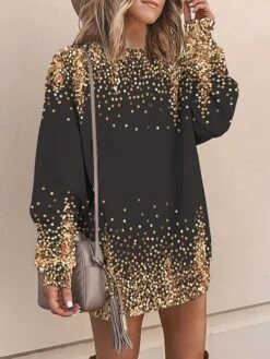 Women's Casual Dress Sweatshirt Dress Mini Dress Warm Fashion Outdoor Vacation Going Out Crew Neck Print Print Loose Fit Yellow Pink Blue S M L XL XXL 11 Women's Casual Dress Sweatshirt Dress Mini Dress Warm Fashion Outdoor Vacation Going Out Crew Neck Print Print Loose Fit Yellow Pink Blue S M L XL XXL -Casual Print Dress Sales mphnmg1694151138775