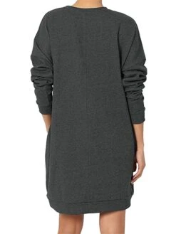 Women's Casual Dress Sweatshirt Dress Shift Dress Mini Dress Pocket Outdoor Street Daily Active Fashion V Neck Long Sleeve 2023 Loose Fit Black Wine Dark Grey Color S M L XL XXL Size 33 Women's Casual Dress Sweatshirt Dress Shift Dress Mini Dress Pocket Outdoor Street Daily Active Fashion V Neck Long Sleeve 2023 Loose Fit Black Wine Dark Grey Color S M L XL XXL Size -Casual Print Dress Sales mrzgiu1694591872797