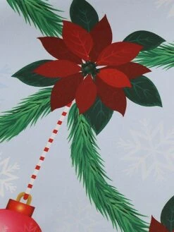 Women's Christmas Casual Dress Swing Dress Midi Dress Blue Purple Royal Blue Light Blue White Long Sleeve Santa Claus Elk Tree Bow Print Winter Fall V Neck Vacation Vintage 2022 S M L XL -Casual Print Dress Sales mwfgyh1666927313046