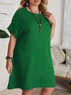 Women‘s Plus Size Curve Casual Dress T Shirt Dress Tee Dress Shift Dress Solid Color Midi Dress Short Sleeve Crew Neck Basic Daily Black Red Spring Summer L 3XL 4XL 5XL 6XL 31 Women‘s Plus Size Curve Casual Dress T Shirt Dress Tee Dress Shift Dress Solid Color Midi Dress Short Sleeve Crew Neck Basic Daily Black Red Spring Summer L 3XL 4XL 5XL 6XL -Casual Print Dress Sales myeniw1672223215582
