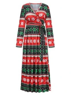 Women's Christmas Casual Dress Sheath Dress Light Pink Green Black Long Sleeve With Belt Winter Fall Autumn V Neck 2022 S M L XL 2XL 12 Women's Christmas Casual Dress Sheath Dress Light Pink Green Black Long Sleeve With Belt Winter Fall Autumn V Neck 2022 S M L XL 2XL -Casual Print Dress Sales nkiosl1667979815804