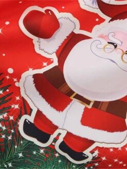 Women's Christmas Swing Dress Vintage DressKnee Length Dress Green Wine Dark Green Fuchsia Red Black Short Sleeve Santa Claus Snowman Snowflake Lace Print Fall Winter V Neck Vacation Vintage 2022 S -Casual Print Dress Sales nphvsr1665293364015