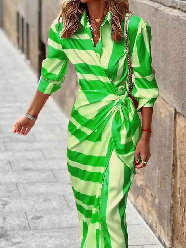 Women's Shirt Dress Shift Dress Wrap Dress Maxi Long Dress Winter Dress Daily Holiday Polyester Sexy Casual Shirt Collar Lace Up Tie Belt Long Sleeve Spring Fall Winter 2023 Regular Fit Purple Orange 5 Women's Shirt Dress Shift Dress Wrap Dress Maxi Long Dress Winter Dress Daily Holiday Polyester Sexy Casual Shirt Collar Lace Up Tie Belt Long Sleeve Spring Fall Winter 2023 Regular Fit Purple Orange - Image 5