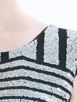 Women's Retro 1920s Fringe Dress Midi Dress Party Halloween Sequins Tassel Fringe Geometric V Neck Short Sleeve Regular Fit Spring Fall 2023 Silver Pink S M L XL -Casual Print Dress Sales ntavcc1693212365704