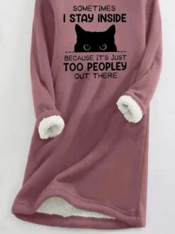 Women's Sweatshirt Dress Casual Dress Mini Dress Warm Fashion Outdoor Holiday Vacation Crew Neck Print Print Loose Fit Purple S M L XL XXL -Casual Print Dress Sales ntvljc1697792766556