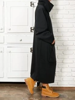 Women's Sweatshirt Dress Casual Dress Midi Dress Fashion Daily Outdoor Vacation Going Out Turtleneck Pocket Solid Color Regular Fit Black Yellow Purple S M L XL XXL -Casual Print Dress Sales nwjity1697541677362