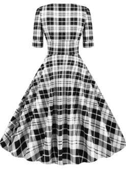 Women's Christmas Swing Dress Midi Dress Black Blue Red Short Sleeve Plaid Print Winter Fall Autumn V Neck 2022 S M L XL 2XL 13 Women's Christmas Swing Dress Midi Dress Black Blue Red Short Sleeve Plaid Print Winter Fall Autumn V Neck 2022 S M L XL 2XL -Casual Print Dress Sales nxodoi1667979773882