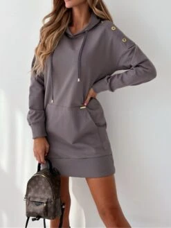 Women's Casual Dress Hoodie Dress Mini Dress Active Daily Outdoor Holiday Vacation Hoodie Pocket Solid Color Loose Fit ArmyGreen Black Blue S M L XL XXL 38 Women's Casual Dress Hoodie Dress Mini Dress Active Daily Outdoor Holiday Vacation Hoodie Pocket Solid Color Loose Fit ArmyGreen Black Blue S M L XL XXL -Casual Print Dress Sales nzwwsc1695644529808