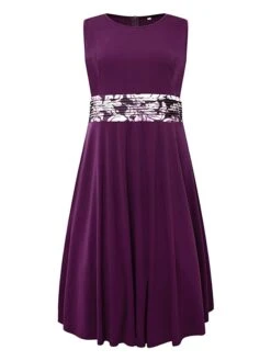 Women‘s Plus Size Curve Dress Set Print Crew Neck Long Sleeve Spring Fall Elegant Maxi Long Dress Formal Party Dress -Casual Print Dress Sales ocpudy1669284877322