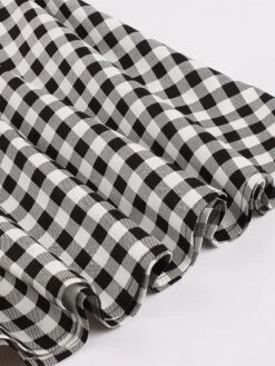 Women's Plus Size Retro 1950s Vintage Dress Midi Dress Daily Holiday With Belt Print Plaid Crew Neck Short Sleeve Regular Fit Spring Fall 2023 Black XL XXL 3XL 4XL -Casual Print Dress Sales octeek1693533788671