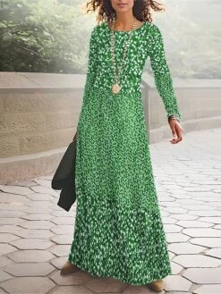 Women's T Shirt Dress Casual Dress Winter Dress Floral Print Crew Neck Long Dress Maxi Dress Fashion Streetwear Outdoor Street Long Sleeve Regular Fit Yellow Wine Navy Blue Spring Fall S M L XL XXL 11 Women's T Shirt Dress Casual Dress Winter Dress Floral Print Crew Neck Long Dress Maxi Dress Fashion Streetwear Outdoor Street Long Sleeve Regular Fit Yellow Wine Navy Blue Spring Fall S M L XL XXL -Casual Print Dress Sales odvmht1692242604721