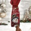 Women's Casual Dress Christmas Dress Winter Dress Snowman Print Crew Neck Midi Dress Fashion Streetwear Outdoor Christmas Long Sleeve Loose Fit Black Wine Blue Spring Fall S M L XL XXL