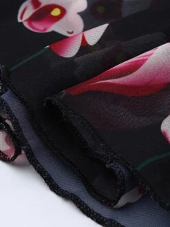 Women‘s Plus Size Curve Holiday Dress Floral V Neck Print Half Sleeve Fall Winter Casual Midi Dress Daily Dress -Casual Print Dress Sales oipbdn1631262760343