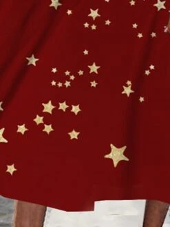 Women's Casual Dress Swing Dress Midi Dress Wine Long Sleeve Star Pocket Winter Fall Spring Crew Neck Fashion Christmas Daily Weekend 2022 S M L XL XXL 3XL 5 Women's Casual Dress Swing Dress Midi Dress Wine Long Sleeve Star Pocket Winter Fall Spring Crew Neck Fashion Christmas Daily Weekend 2022 S M L XL XXL 3XL -Casual Print Dress Sales ojyalw1668508590832