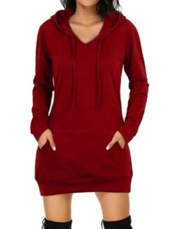 Women's Casual Dress Hoodie Dress Winter Dress Mini Dress Pocket Outdoor Daily Going Out Active Fashion Hooded Long Sleeve 2023 Loose Fit Black Red Navy Blue Color S M L XL XXL Size 22 Women's Casual Dress Hoodie Dress Winter Dress Mini Dress Pocket Outdoor Daily Going Out Active Fashion Hooded Long Sleeve 2023 Loose Fit Black Red Navy Blue Color S M L XL XXL Size -Casual Print Dress Sales okjecy1693559091945