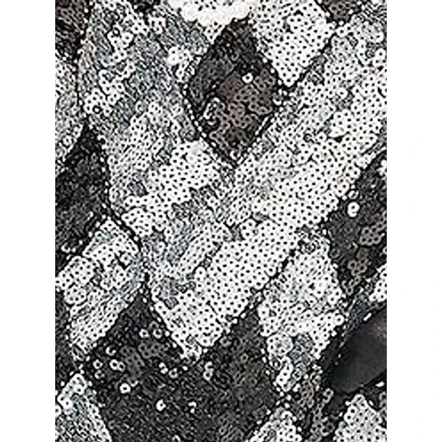 Women's Retro 1920s Fringe Dress Midi Dress Party Halloween Sequins Tassel Fringe Geometric V Neck Sleeveless Regular Fit Spring Fall 2023 Silver Black XS S M L 8 Women's Retro 1920s Fringe Dress Midi Dress Party Halloween Sequins Tassel Fringe Geometric V Neck Sleeveless Regular Fit Spring Fall 2023 Silver Black XS S M L - Image 8