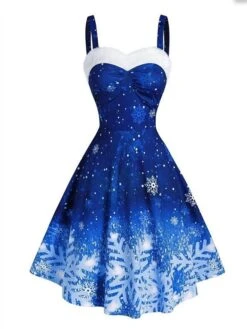 Women's Christmas Swing Dress Slip Dress Midi Dress Green Blue Purple Red Black Sleeveless Snowflake Cold Shoulder Print Winter Fall Spaghetti Strap Fashion Party Sexy 2022 S M L XL 2XL 3XL 9 Women's Christmas Swing Dress Slip Dress Midi Dress Green Blue Purple Red Black Sleeveless Snowflake Cold Shoulder Print Winter Fall Spaghetti Strap Fashion Party Sexy 2022 S M L XL 2XL 3XL -Casual Print Dress Sales oneuip1666343410085