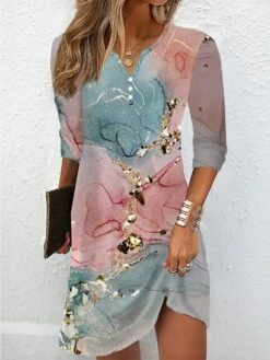 Women's Casual Dress Print Dress Spring Dress Ombre Marble Print Button Print Split Neck Mini Dress Fashion Streetwear Outdoor Daily Long Sleeve Loose Fit Pink Blue Purple Summer Spring S M L XL XXL 6 Women's Casual Dress Print Dress Spring Dress Ombre Marble Print Button Print Split Neck Mini Dress Fashion Streetwear Outdoor Daily Long Sleeve Loose Fit Pink Blue Purple Summer Spring S M L XL XXL -Casual Print Dress Sales onohgx1690883794102