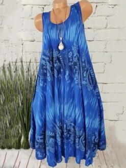 Women's Plus Size Curve Shift Dress Floral Round Neck Print Sleeveless Spring Summer Casual Short Mini Dress Casual Daily Dress 13 Women's Plus Size Curve Shift Dress Floral Round Neck Print Sleeveless Spring Summer Casual Short Mini Dress Casual Daily Dress -Casual Print Dress Sales orkfqw1653647306044