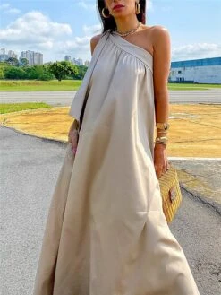 Women's Casual Dress Summer Dress Slip Dress Long Dress Maxi Dress Backless Bow Daily Date Going Out Fashion Basic One Shoulder Sleeveless 2023 Loose Fit Champagne Color S M L XL XXL Size 6 Women's Casual Dress Summer Dress Slip Dress Long Dress Maxi Dress Backless Bow Daily Date Going Out Fashion Basic One Shoulder Sleeveless 2023 Loose Fit Champagne Color S M L XL XXL Size -Casual Print Dress Sales oymbsv1687773831844