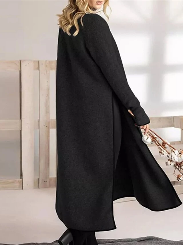 Women's Casual Dress Sweater Dress Sweatshirt Dress Midi Dress Black Army Green Gray Long Sleeve Pure Color Split Fall Winter Autumn Crew Neck Casual Winter Dress Vacation Fall Dress 2023 S M L XL 8 Women's Casual Dress Sweater Dress Sweatshirt Dress Midi Dress Black Army Green Gray Long Sleeve Pure Color Split Fall Winter Autumn Crew Neck Casual Winter Dress Vacation Fall Dress 2023 S M L XL - Image 8