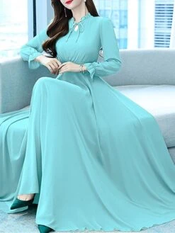 Women's Long Dress Maxi Dress Casual Dress Chiffon Dress Black Dress Plain Streetwear Casual Outdoor Daily Holiday Lace Up Ruched Long Sleeve Crew Neck Dress Regular Fit Black Pink Red Summer Spring 26 Women's Long Dress Maxi Dress Casual Dress Chiffon Dress Black Dress Plain Streetwear Casual Outdoor Daily Holiday Lace Up Ruched Long Sleeve Crew Neck Dress Regular Fit Black Pink Red Summer Spring -Casual Print Dress Sales pjgwux1678270466353