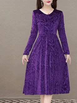 Women's Party Dress Velvet Dress Sheath Dress Knee Length Dress Black Wine Blue Long Sleeve Pure Color Velvet Fall Winter Autumn V Neck Stylish Winter Dress Vacation Fall Dress Slim 2023 M L XL XXL -Casual Print Dress Sales przhoq1643182758542