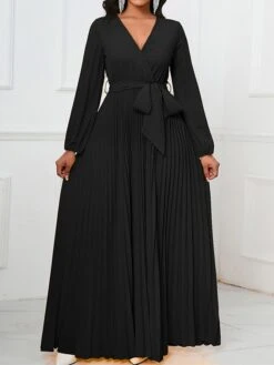 Women's Swing Dress Plain Dress Long Dress Maxi Dress Lace Up Pleated Party Wedding Guest Holiday Fashion Elegant V Neck Long Sleeve 2023 Regular Fit Black Yellow Red Color S M L XL XXL Size 14 Women's Swing Dress Plain Dress Long Dress Maxi Dress Lace Up Pleated Party Wedding Guest Holiday Fashion Elegant V Neck Long Sleeve 2023 Regular Fit Black Yellow Red Color S M L XL XXL Size -Casual Print Dress Sales pvaabs1696434296488