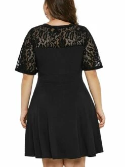 Women‘s Plus Size Curve Party Dress Solid Color V Neck Ruched Short Sleeve Fall Spring Casual Prom Dress Maxi Long Dress Casual Daily DressHomecoming DressLace 9 Women‘s Plus Size Curve Party Dress Solid Color V Neck Ruched Short Sleeve Fall Spring Casual Prom Dress Maxi Long Dress Casual Daily DressHomecoming DressLace -Casual Print Dress Sales pxkkpp1640249953928