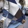 Women's Casual Dress Sweatshirt Dress Winter Dress Geometric Color Block Print Crew Neck Mini Dress Fashion Streetwear Outdoor Daily Long Sleeve Loose Fit Pink Blue Green Fall Winter S M L XL XXL