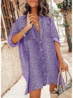 Women's Shirt Dress Short Mini Dress Light Blue Long Sleeve Leopard Button Spring Summer Shirt Collar Stylish Casual Sexy Lantern Sleeve Boom Sale Dress XXL 13 Women's Shirt Dress Short Mini Dress Light Blue Long Sleeve Leopard Button Spring Summer Shirt Collar Stylish Casual Sexy Lantern Sleeve Boom Sale Dress XXL -Casual Print Dress Sales qfpsyz1616406152572