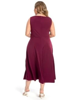 Women‘s Plus Size Curve Dress Set Print Crew Neck Long Sleeve Spring Fall Elegant Maxi Long Dress Formal Party Dress -Casual Print Dress Sales qhmhpg1694769837415